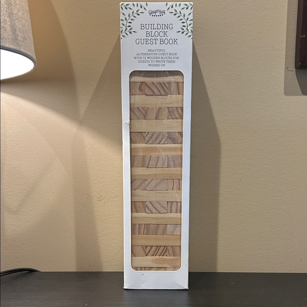 Wooden Building Block Guest Book